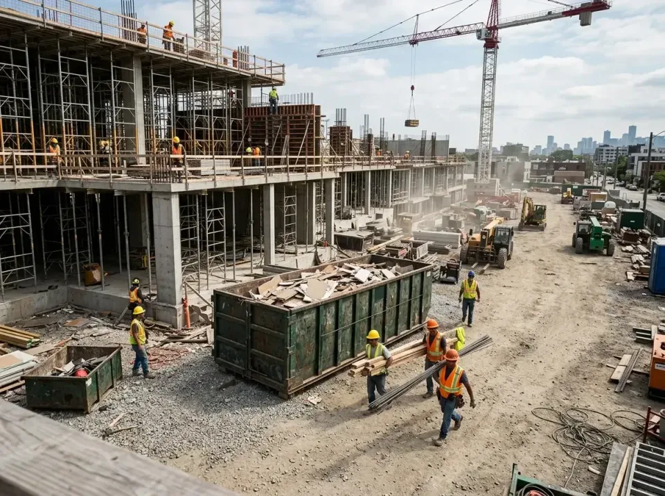 commercial-construction-site-w-002 — frequently asked questions, Low Cost Construction Dumpster Rental in Midland Park, NJ